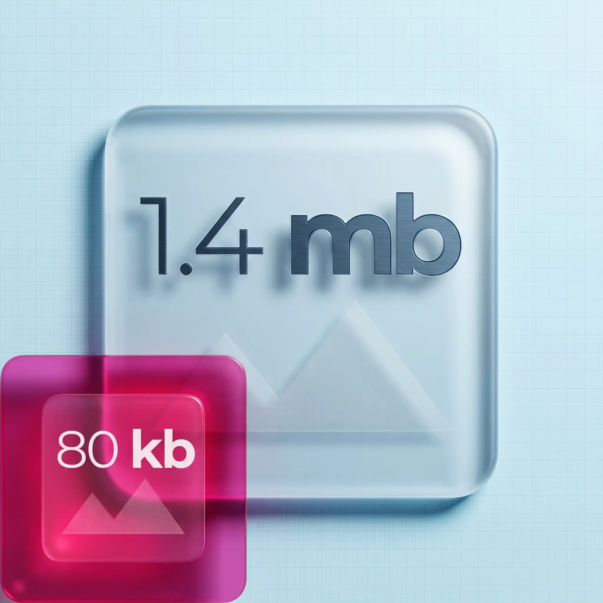 silhouette of a large 1.4 megabyte image shrunk into a smaller 80 kilobyte image
